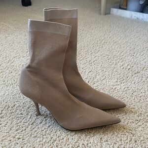 Zara elastic knit heels brand new